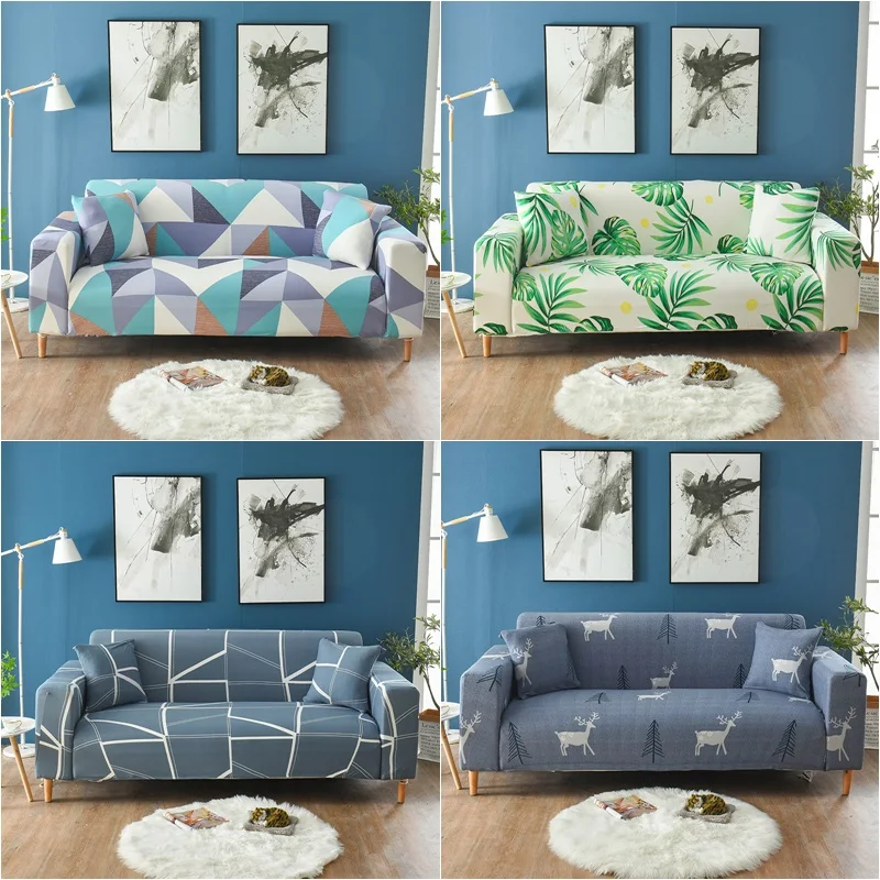 

1/2/3/4 Seater Christmas Sofa Cover Stretch Wrap All-inclusive Sofa Cover for Living Room funda sofa Couch Cover ArmChair Cover
