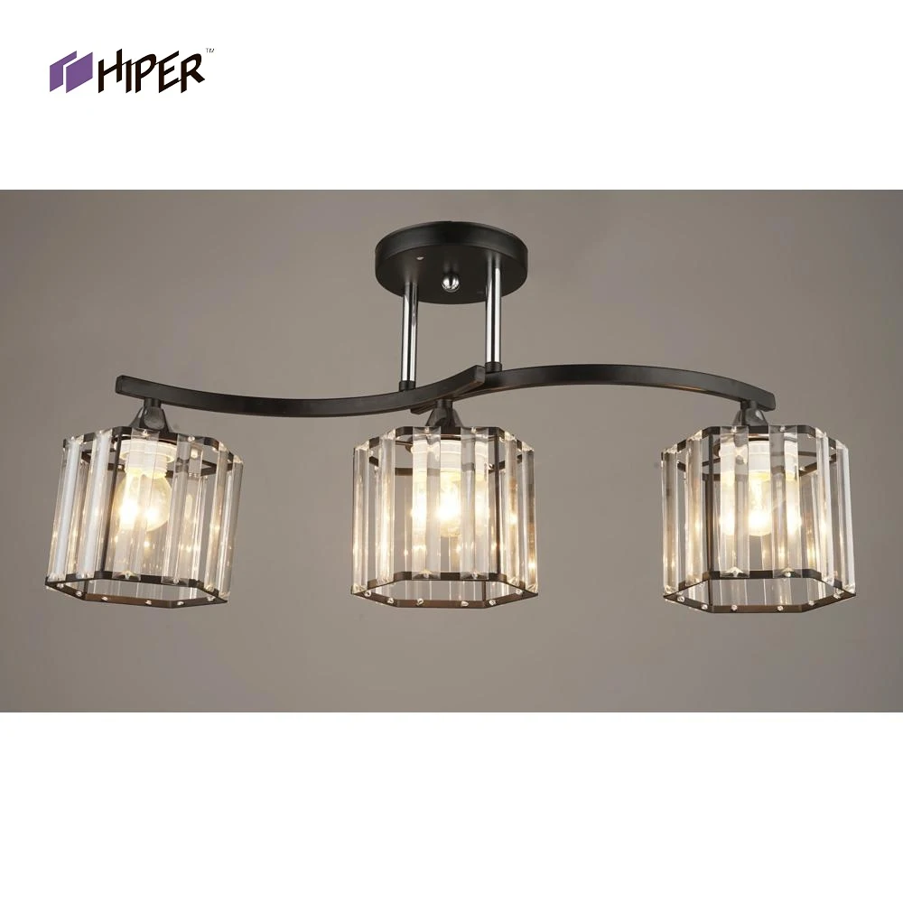 Люстра HIPER H214-3 60W черный/хром |