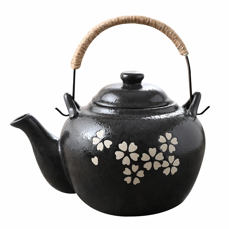 

Керамический семейный чайный набор, цветочный чайный набор с чайной сеткой, холодный чайник, праздничные чайники, украшения для дома