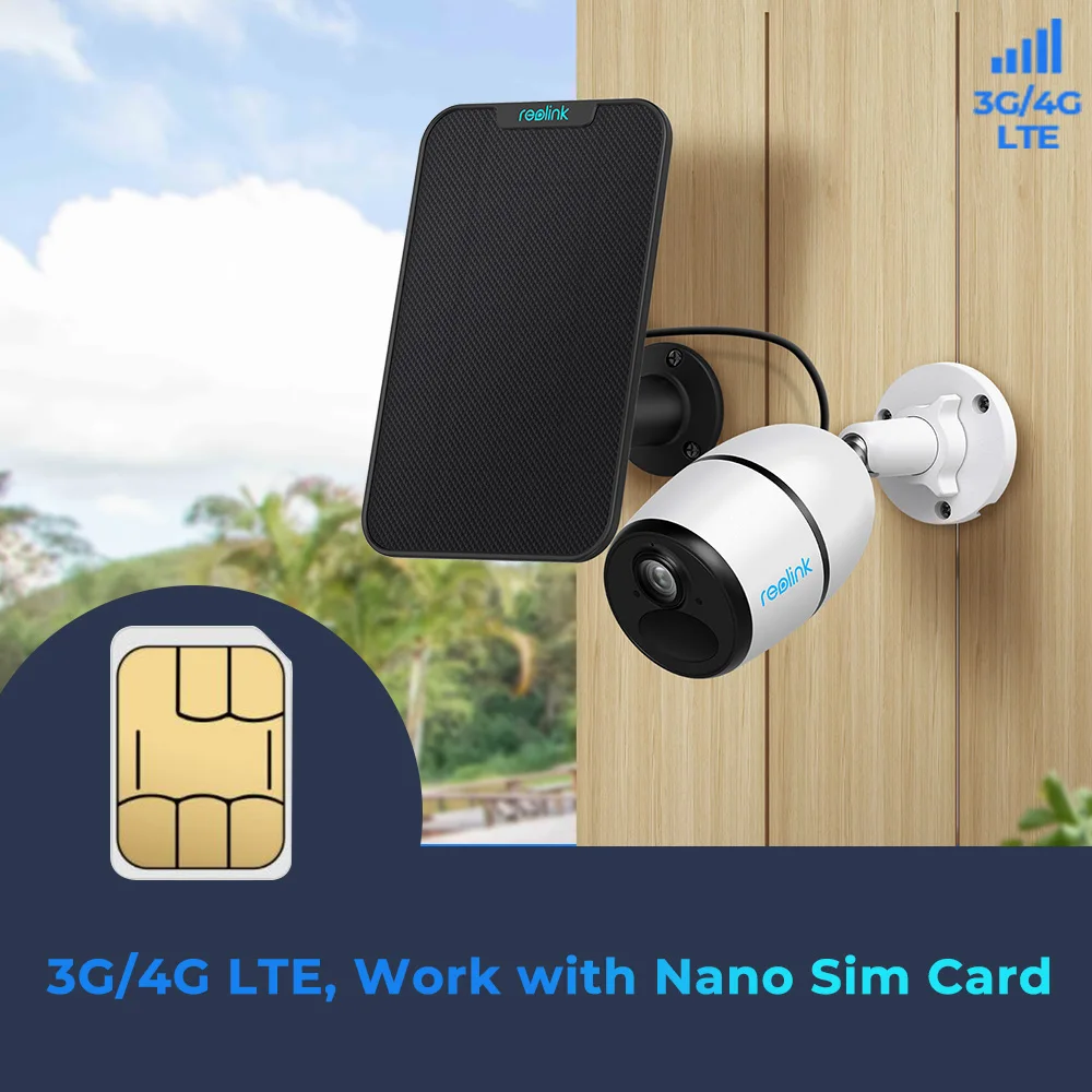 

IP-камера Reolink 4G LTE Go Plus Беспроводная с Sim-картой, 4 МП