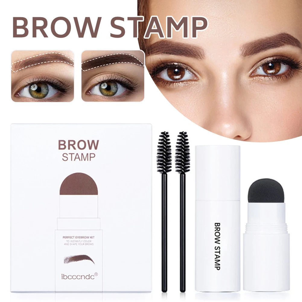 

ibcccndc Eyebrow Stamp Kit Waterproof Eye Brow Enhancers Powder Stamp Eyebrow Hairline Shaping Set With 5 Pairs Brow Stencils