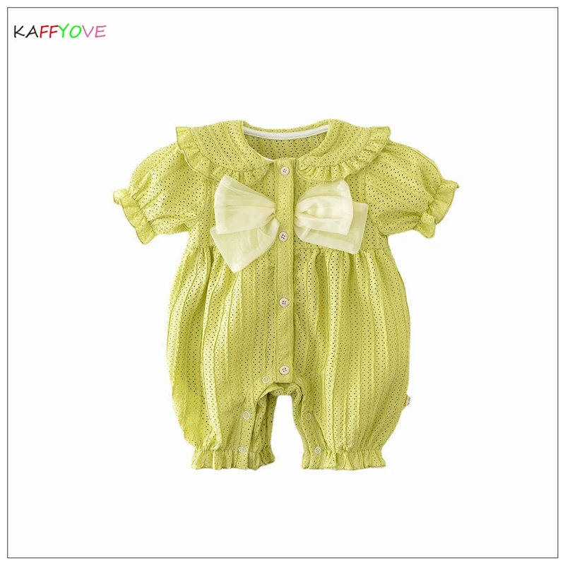 

Princess Baby Girl Romper Soild Bow Summer 2023 Infantil Short Sleeve Newborn Jumpsuit Infantil 2023 New Style Todderl Costume