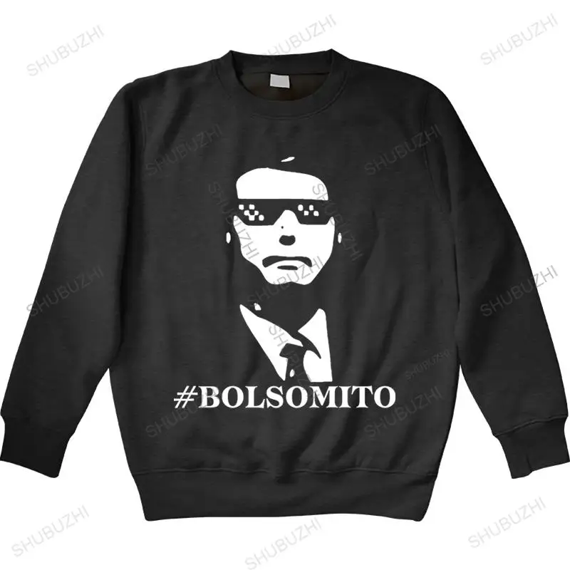 Новая хлопковая толстовка с круглым вырезом, уличная одежда, толстовка, новинка, болсомото, болсонаро, президент, забавные толстовки большого размера, Повседневная Толстовка Унисекс