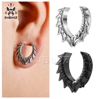 kubooz new style stainless steel gap rune ear tunnels gauges piercing body jewelry expanders earring plugs stretchers 2pcs