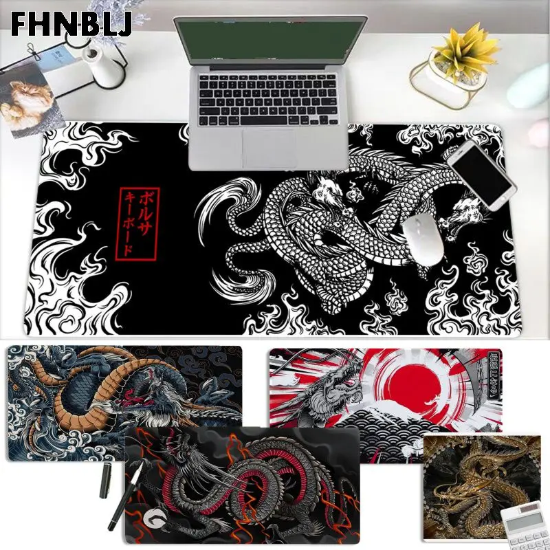 

FHNBLJ Chinese Dragon New Arrivals Gaming Player Desk Laptop Rubber Mouse Mat Size For Game Keyboard Pad
