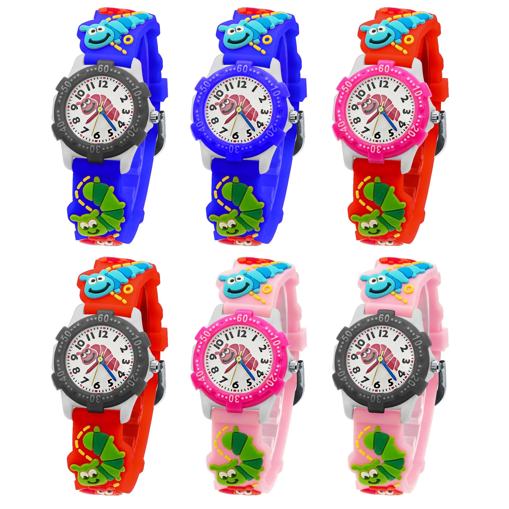 

New Insect Cartoon Dial Luminous Quartz Watch Casual Sports Rotatable Cute Baby Boy Girl Watch New Year Gift Relogio Infantil