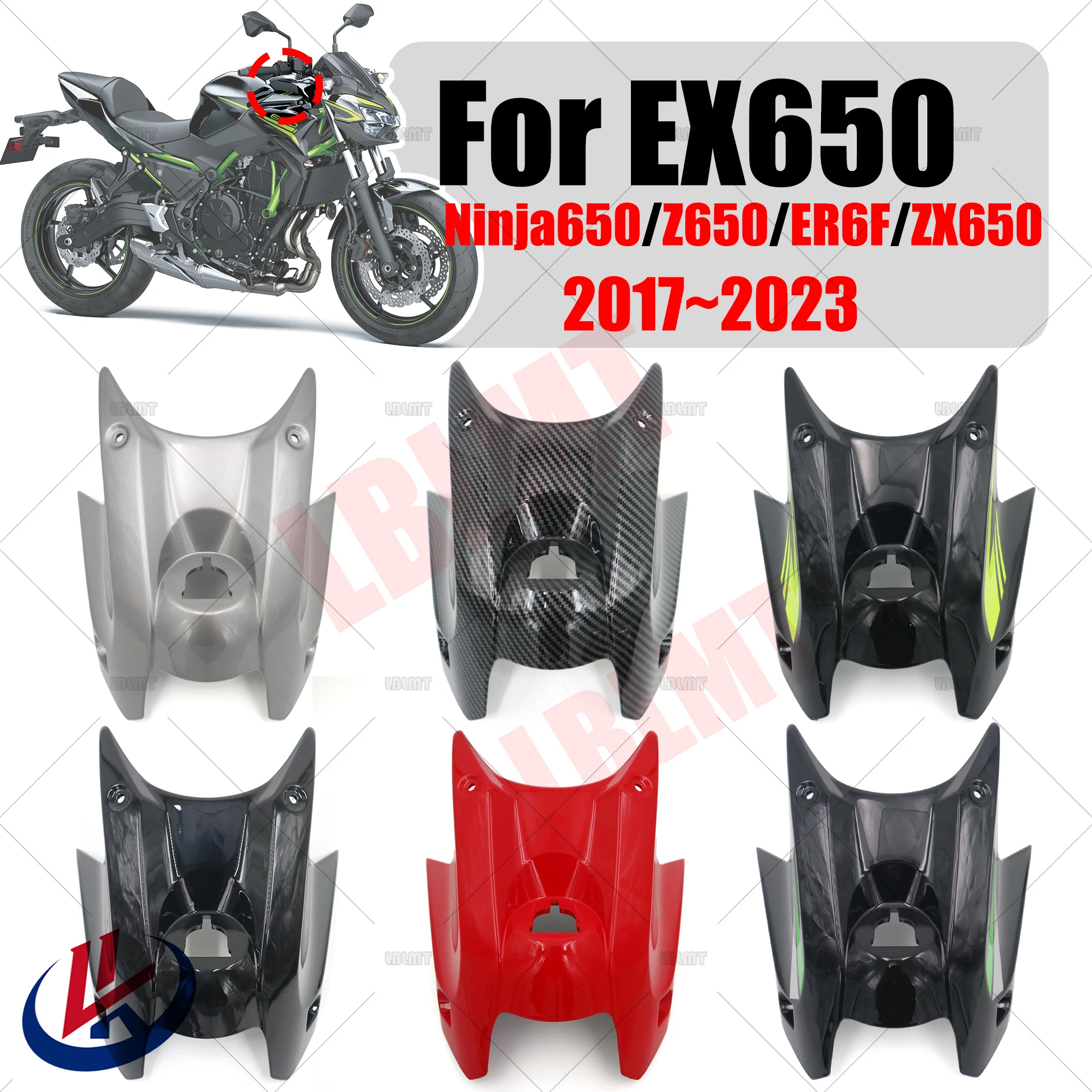 

Motorcycle Gas Tank Cover Guard Accessories For Kawasaki Z650 ZX650 EX650 Ninja 650 2017-2023 Protection Oil Fuel Fairing Cowl