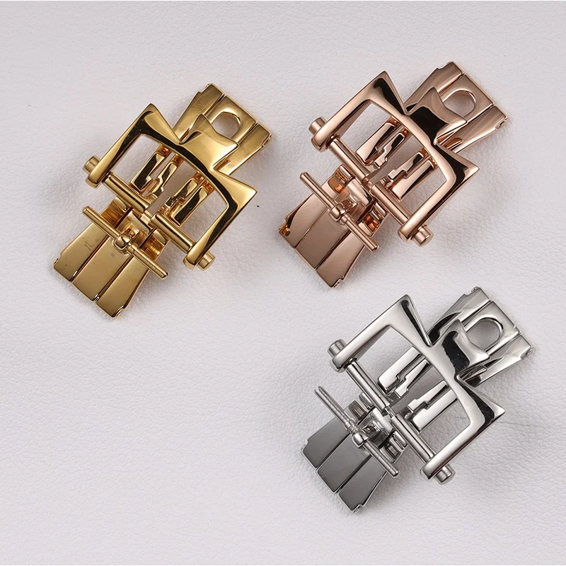 

Solid Stainless Steel Watch Clasp For VC Vacheron Watch Strap Buckles Constantin 20mm silver Metal Pin butterfly Clasp