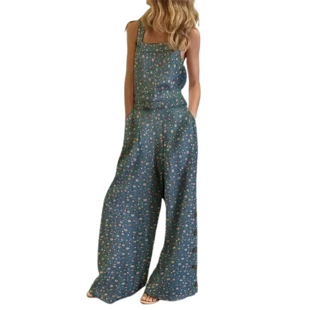 

Women's jumpsuit 2023 Women Casual Hot Sexy Spaghetti Strap Loose Romper Overalls Pocket Summer Fashion Jumpsuits