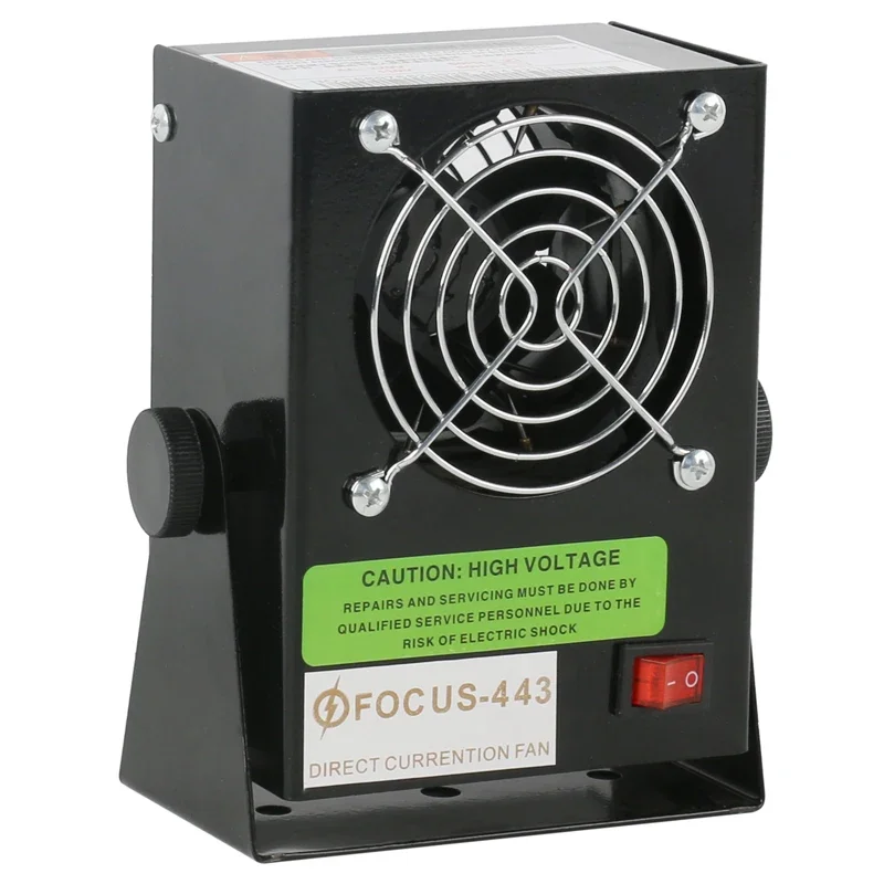 

FS-443 Мини-ионный вентилятор постоянного тока Ионирующий вентилятор Статический сепаратор Антистатический ионный вентилятор 220 В