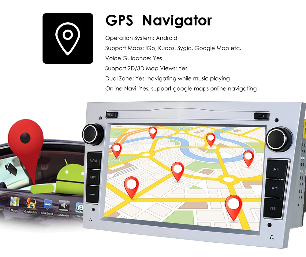 $108.37 2G 64G Android 10 2 DIN Car Stereo GPS for магнитола опель астра H G J антара Vectra C Antara Zafira B Vivaro Meriva Vectra B BT