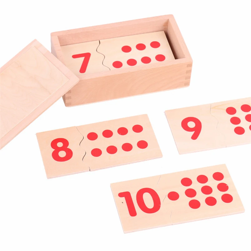 

Montessori Puzzle Learning Materials Math Number Match Board Kids Toys Educational Teaching Aid Christmas Gift D44Y