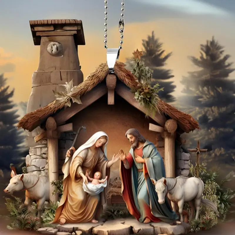 Рождественские украшения для рождественской сцены акриловые 2D декоративные