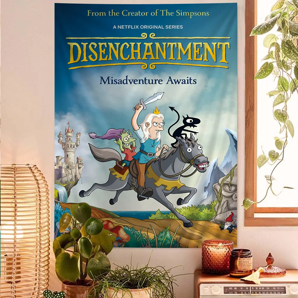 D-Disenchantment Hanging Bohemian Tapestry Home Decoration Hippie Divination Art Decor