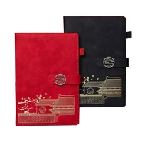 a5 retro chinese style notebook creative notepad buckle pu cover memo pad business travel learning sketchbook agenda planner