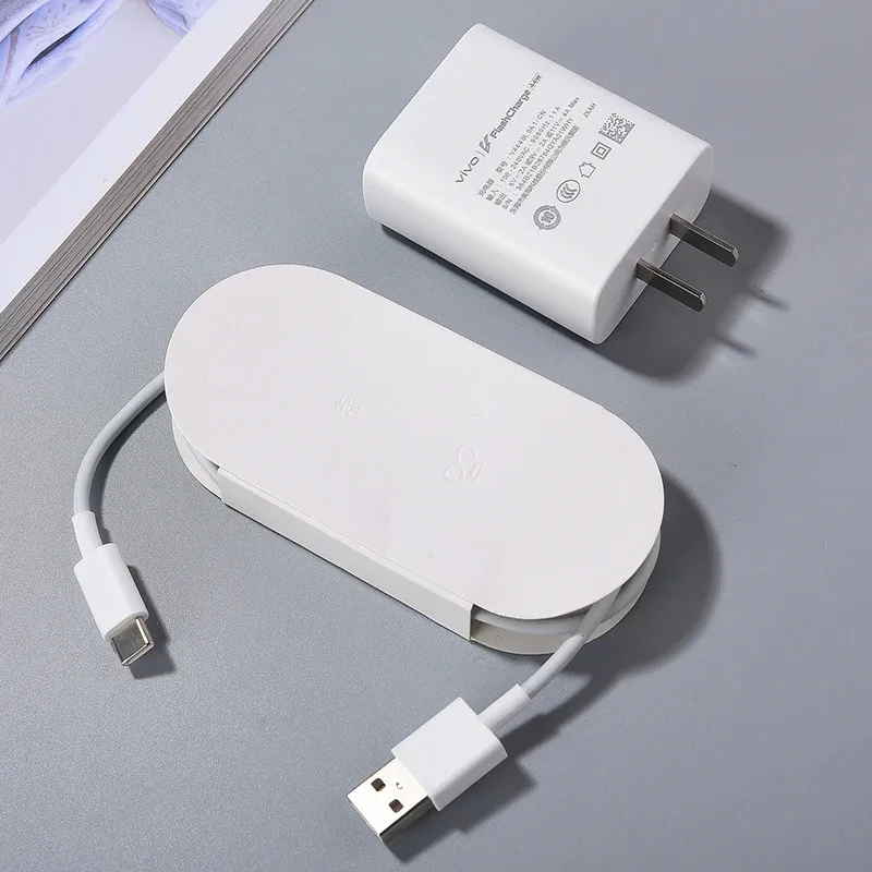 Оригинальный Vivo 44 Вт FlashCharg 2,0 зарядное устройство ЕС США адаптер для быстрой зарядки 100 см Type C кабель для Vivo X50 X30 X60 Pro S7 S12 iQOO Z1X (art.: 3920bb505fdcf) - 3920bb505fdcf