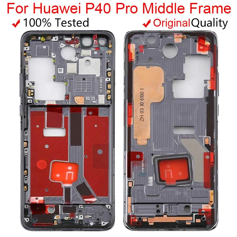 

Для Huawei P40 P40Pro средняя рамка панель шасси для Huawei P40 P40 Pro Телефон металлическая средняя рамка запасные части