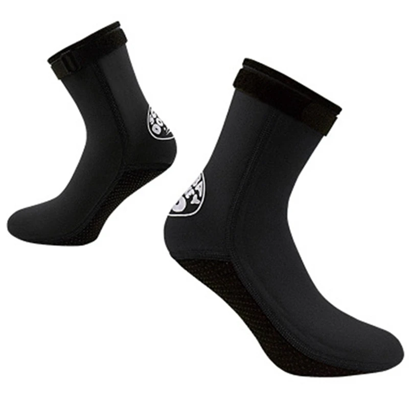 

2 Pair Scuba Donkey Neoprene Diving Socks Boots Water Shoes Non-Slip Beach Boots Wetsuit Shoes Black - S & M