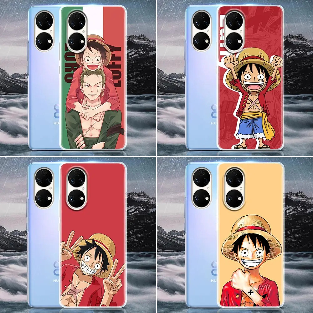 

ONE PIECE Luffy Zoro Anime Clear Phone Case for Huawei P20 Pro P30 P40 Pro Plus Lite 4G P50 Pro P Smart Z 2019 Case Soft Cover