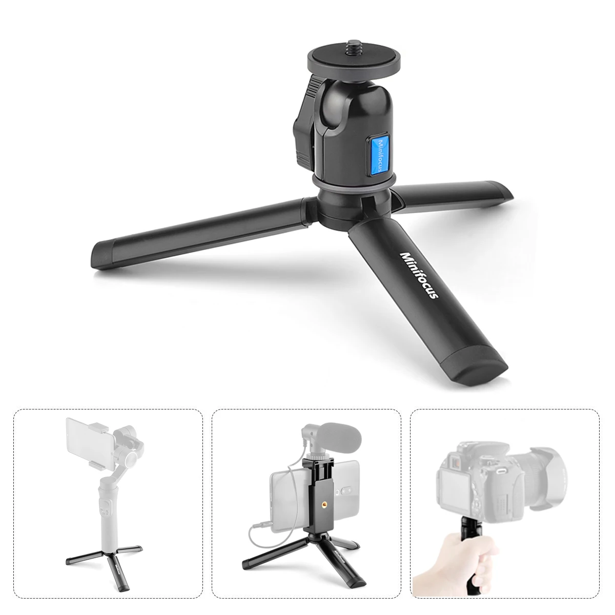 Mini Tripod Desktop Tabletop Stand for Camera Vlog Grip Extendable Handheld Vlogging Video Shooting Filming Table Gimbal Tripods