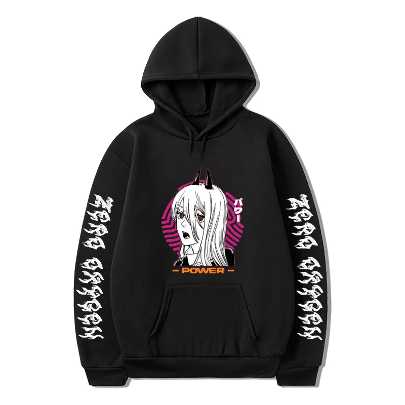 

Толстовка Мужская/женская оверсайз с капюшоном и принтом «бензопила»