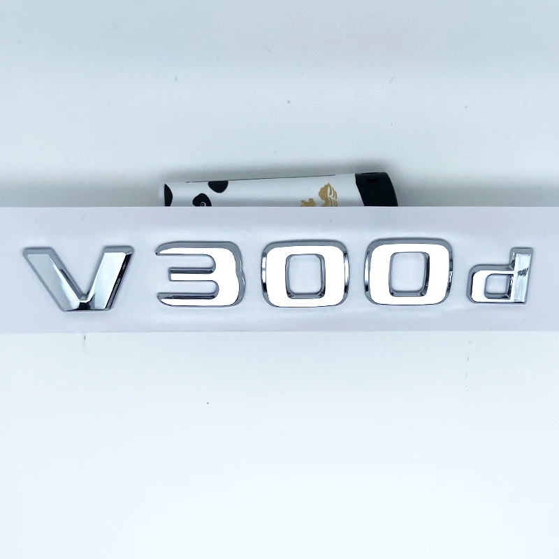 

3D буквы V260L V220d V250d V300d эмблема для Mercedes Benz V W447 значок на крыло автомобиля багажник табличка с логотипом наклейка