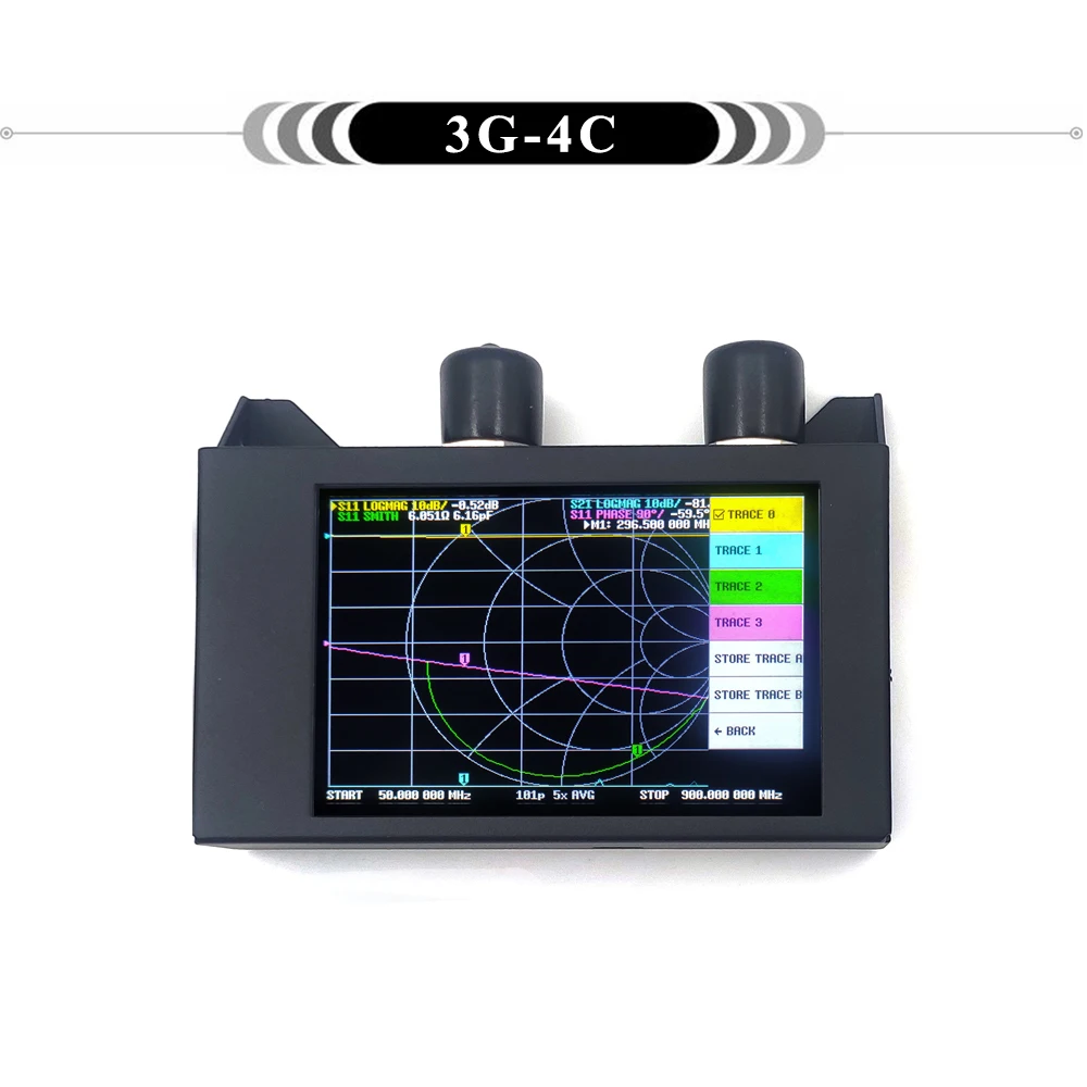 

4 ''SAA-2N NanoVNA V2 50kHz-3GHz 2,2 сетевой анализатор HF VHF UHF антенный анализатор 3G-4C