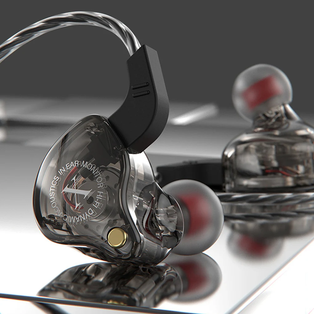 

Wired Earphones 96dB 3.5mm Silicone Cover Ear Hook In-ear Headphone Indoor Outdoor Household Singing Exercising Headset