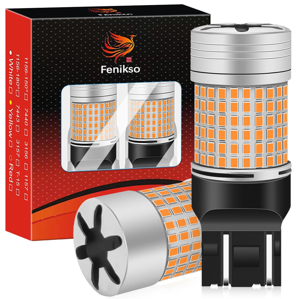 Fenikso 1156 1157 7440 7443 3156 3157 светодиодные фонари для автомобиля белые/красные/желтые
