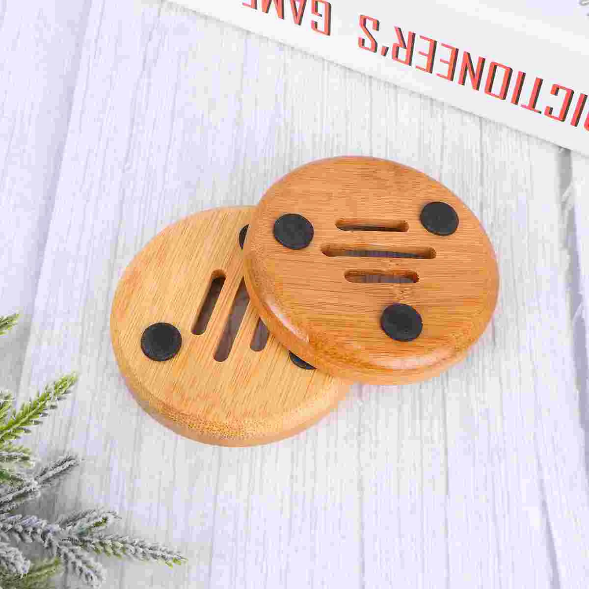 

Soap Box Sponge Wood Case Drain Pad Bathroom Plate Stand Tray Container Rack Shower Holder Storage Hollowed Dish Hollow Shelf
