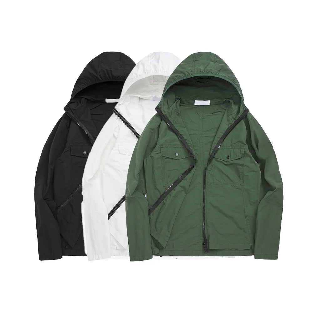 

Лучшее издание Осенняя Классическая ветровка с компасом в стиле хип-хоп Уличная куртка с карманами Мужская и женская Солнцезащитная одежда