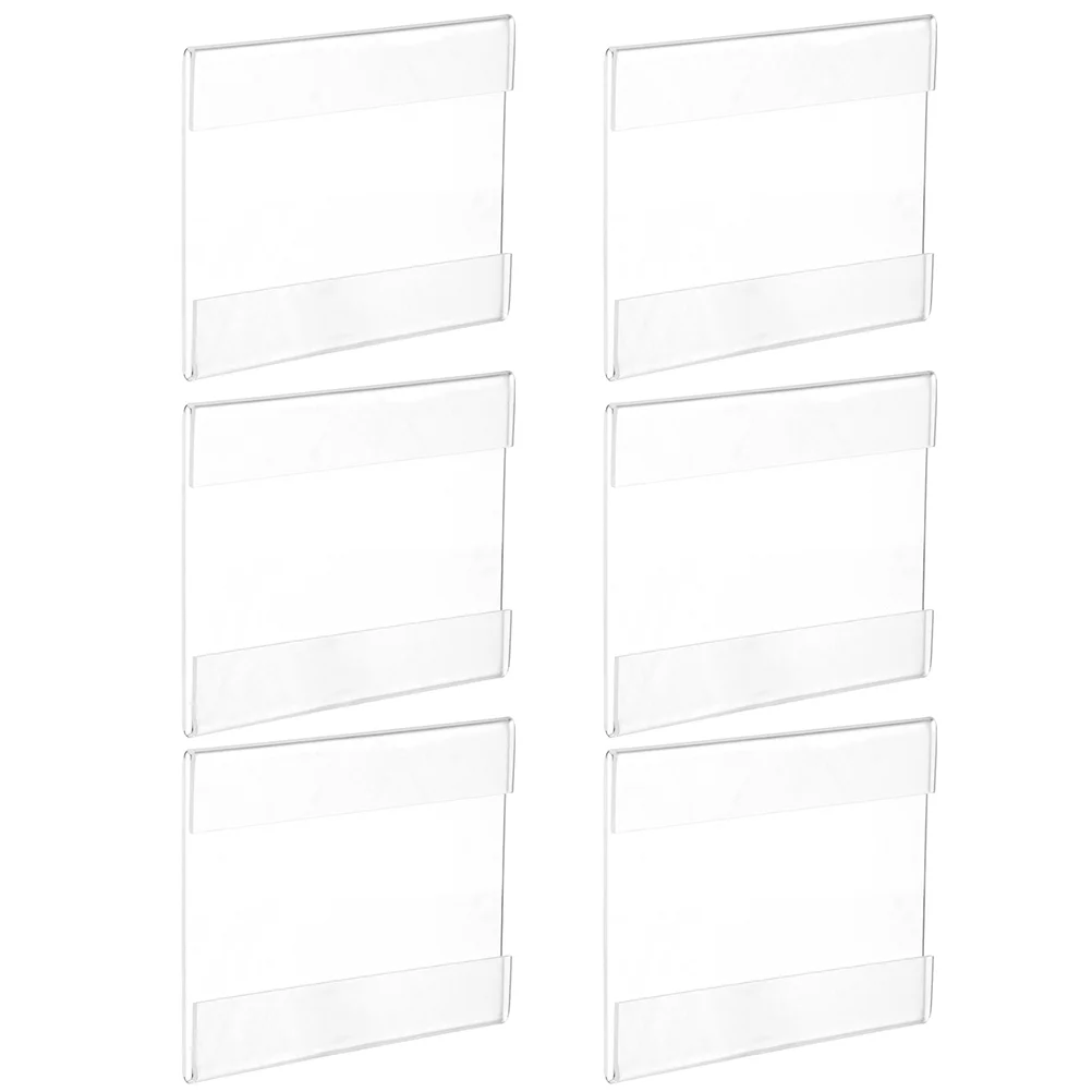 

Tag Price Sign Shelf Blank Holder Display Sale Tags Paper Retail Black Chalkboard Clip Present Labeling Jewelry Office