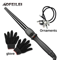 professional cone shape ceramic hair curler iron curling wand rollers waver styling tools style quick heat electric curly