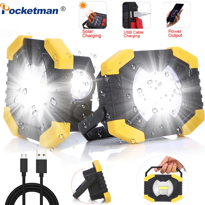 

150W Led Portable Spotlight 8000lm Super Bright Led Work Light Rechargeable for Outdoor Camping Lampe Led Flashlight