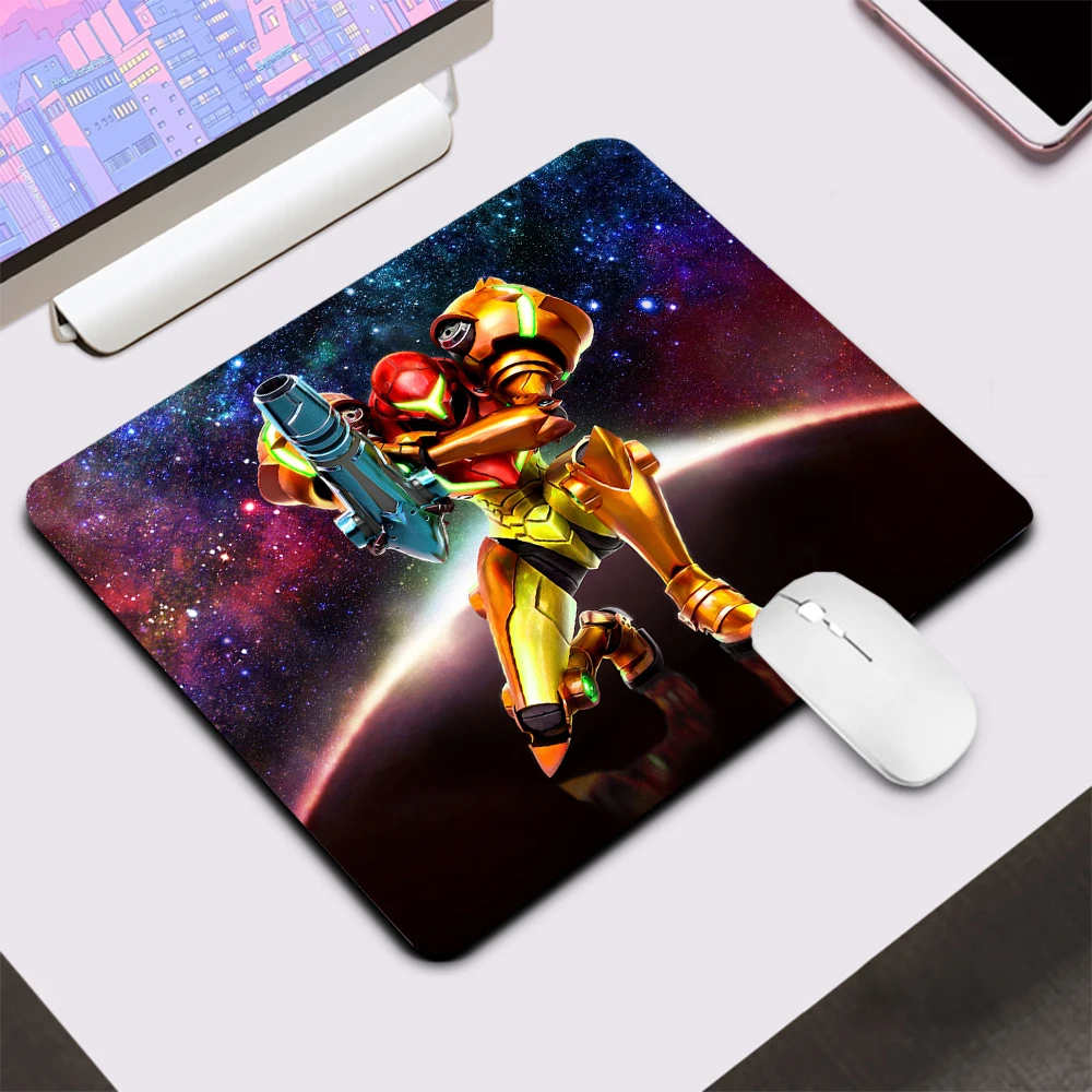Маленький игровой коврик для мыши Metroid компьютерный офисный клавиатуры