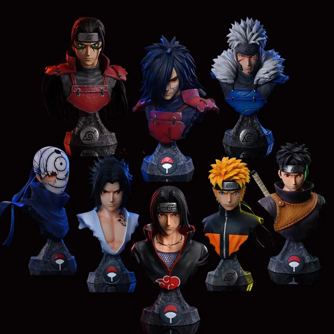 

Naruto Sasuke Bust Series Figure Kawaii Collection Doll Toys Original Anime Action Figure Halloween Christmas Children Toys