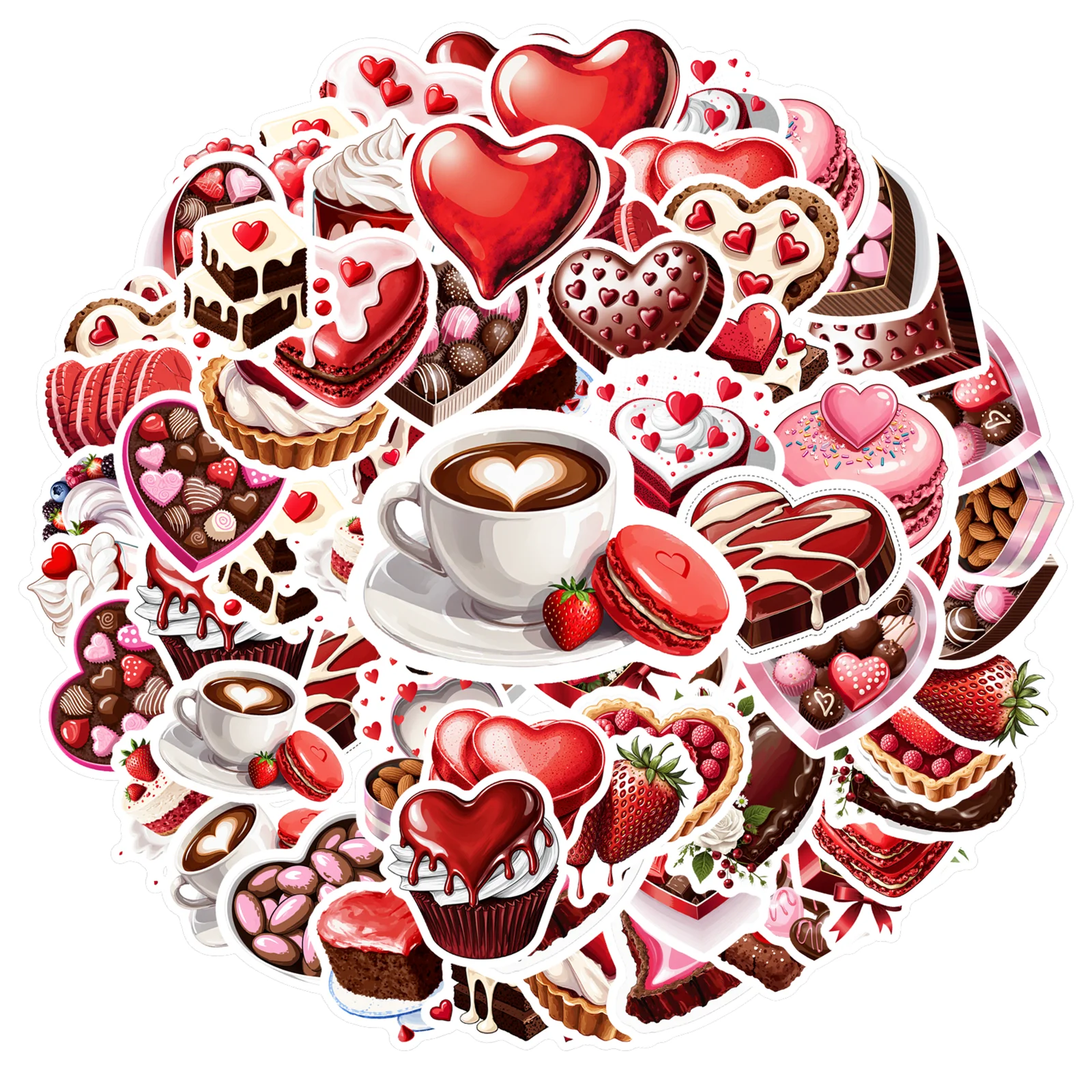 

Набор стикеров "Сладкая любовь", 35 шт.