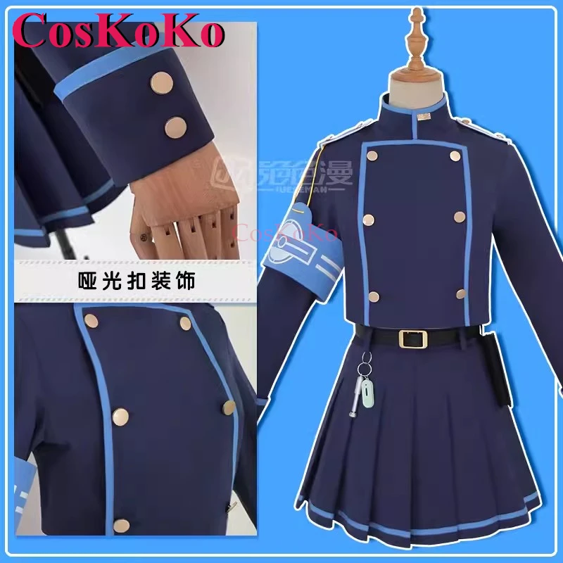 CosKoKo Tachibana Nozomi/Tachibana Hikari косплей игры голубой архив костюм Hyland железная дорога