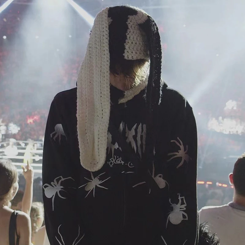 

Oversized Hoodie Winter Gothic Y2k Clothing Streetwear Casual Punk Vintage Long Sleeve Spider Dark Women Men Hoods Sweatshirt