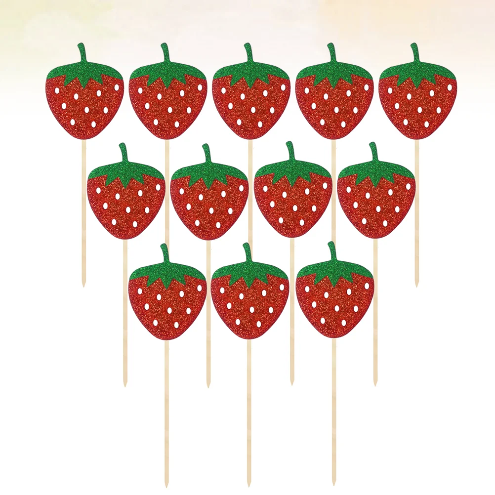 

Cupcake Fruit Party Toppers Topper Frutti Tutti Picks Supplies Birthday Reusable Dessert Cake Sandwich Pick Hawaii Luau Tropical