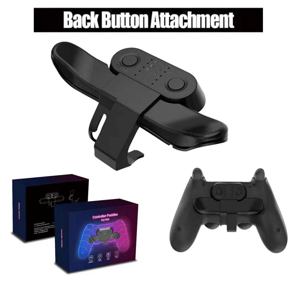 

For PS4 Controller Back Button Attachment Dual Shock4 Rear Extension Adapter Gamepad Paddle Key for SONY PS4 with Turbo Accessor