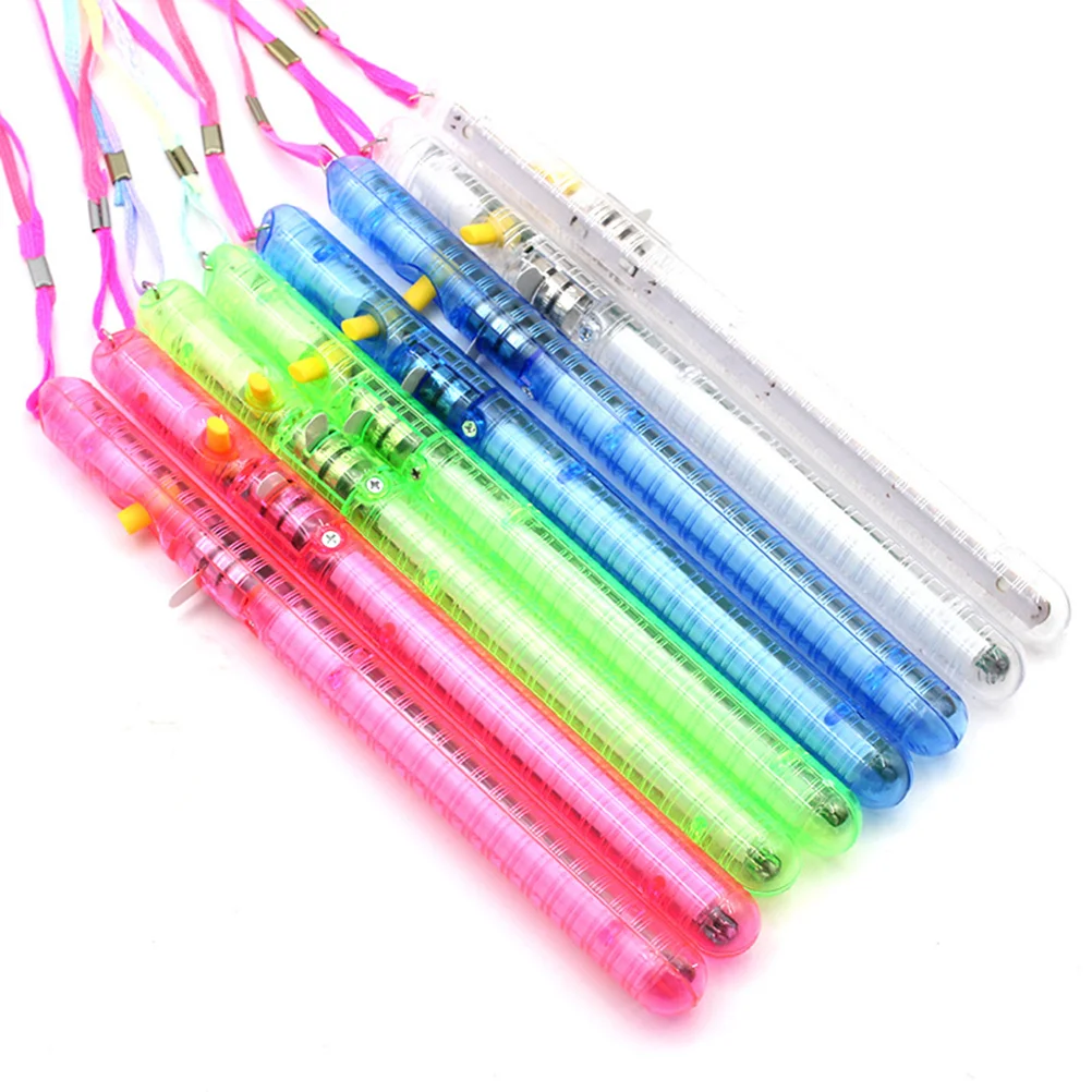 

10 Pcs Glow Stick Hanging Lanyard Practical Fluorescent Light Sticks Flashing Stick for Concert Festivals
