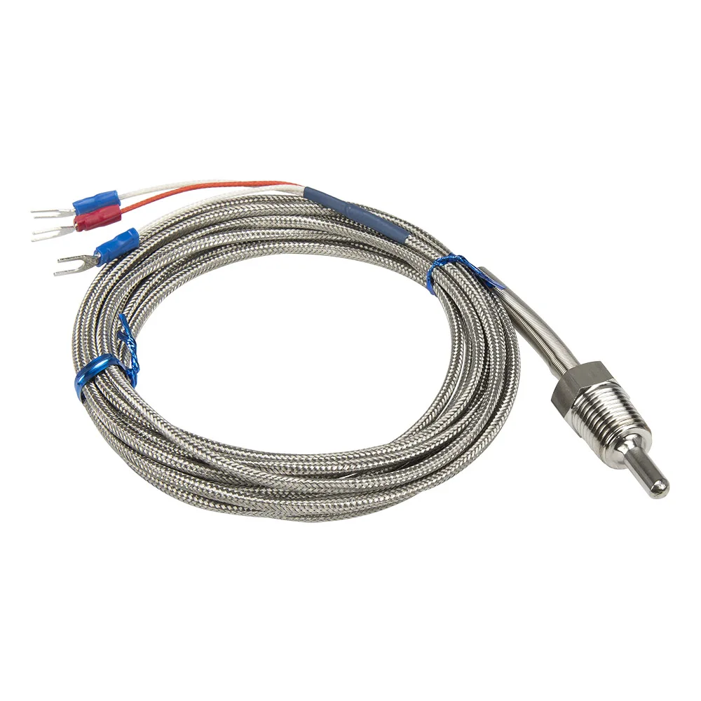 FTARP09 PT100 тип 3 м металлический плетеный кабель Датчик температуры длины зонда 30 мм