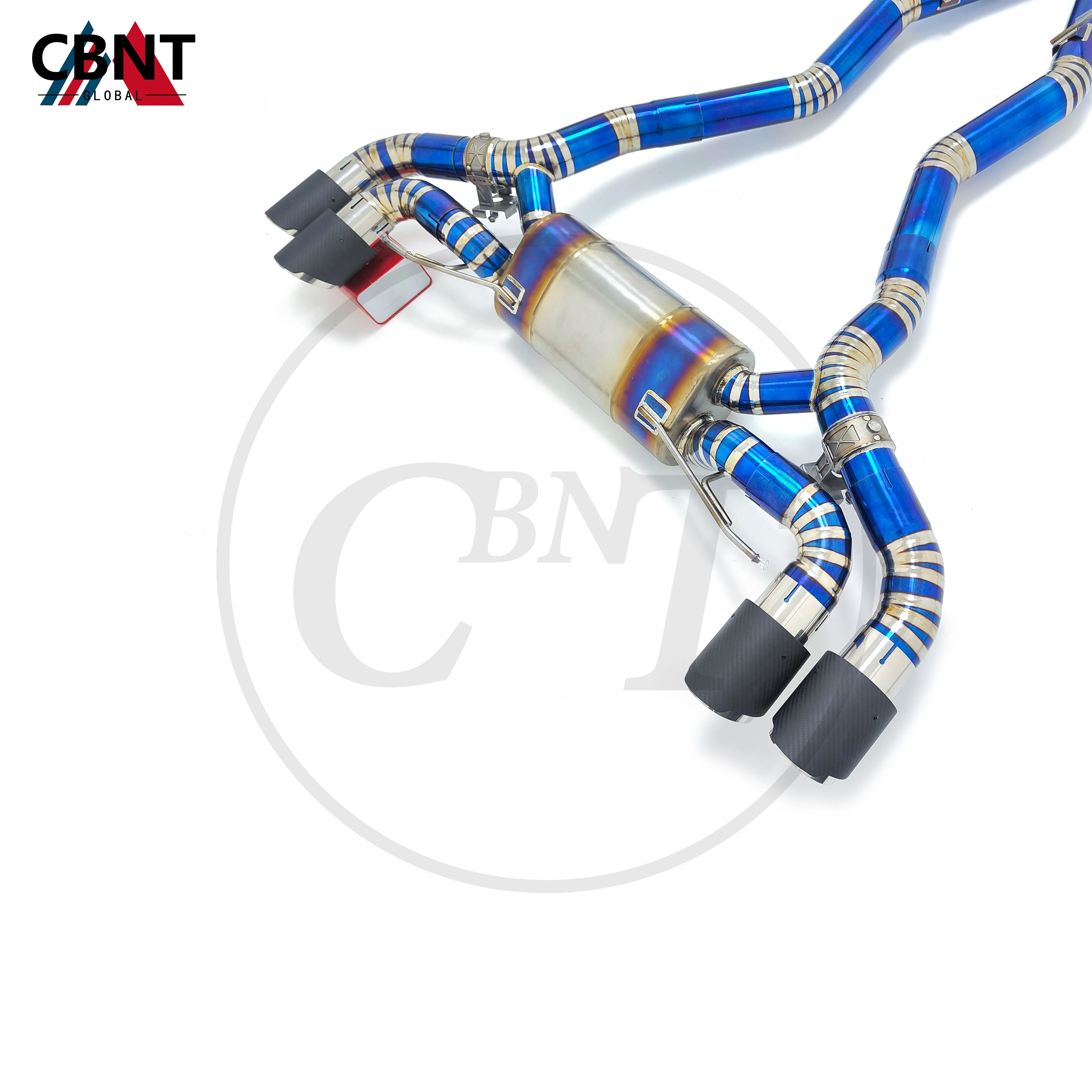 suwana rura wydechowa CBNT Catback do BMW F90 M5 4.4T 2019-2023 wysokiej jakości tytanowy tłumik układu wydechowego z zaworem