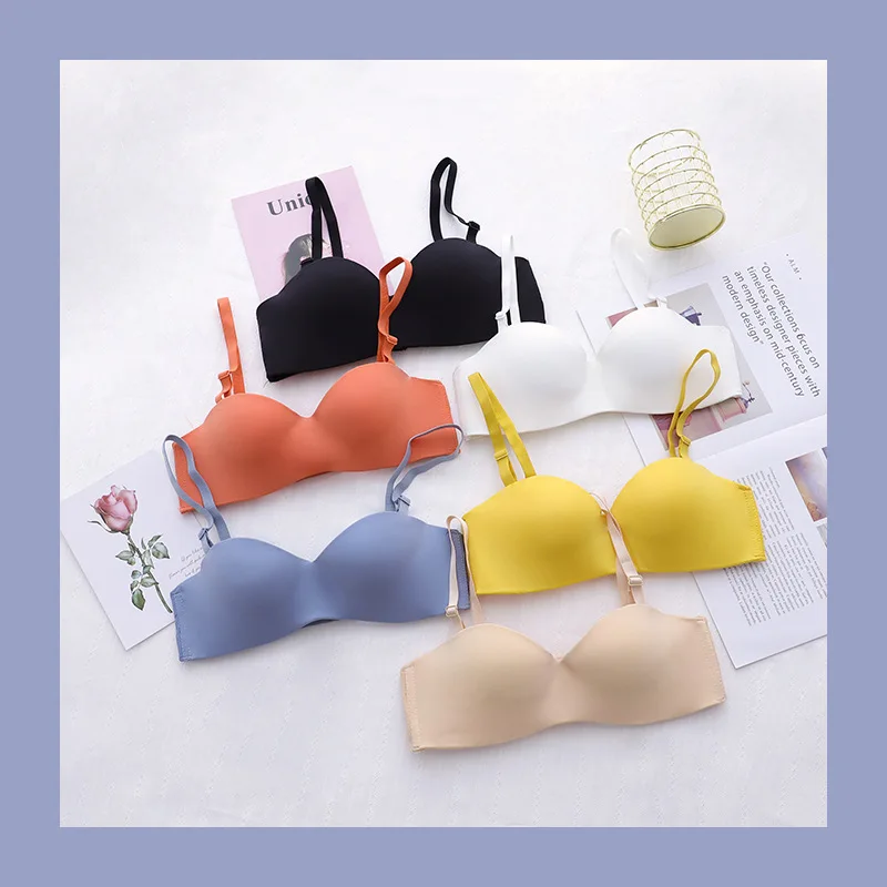 

2022 New Bra For Women Comfort Wireless Gather Sexy Underwear For Womens Push Up Simple Lingerie Seamless Brassiere Bralettle