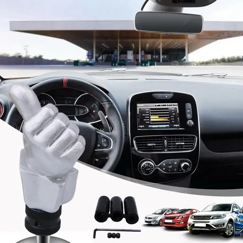 

Car Gear Shift Knob Universal Manual Modified Shifter Head Creative Thumb up Design Car Shift Stick Handle Interior Accessories