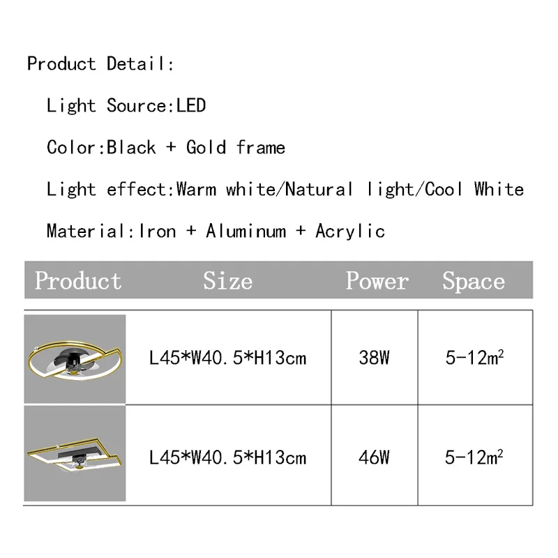 Домашняя креативная Светодиодная потолочная лампа с вентилятором и