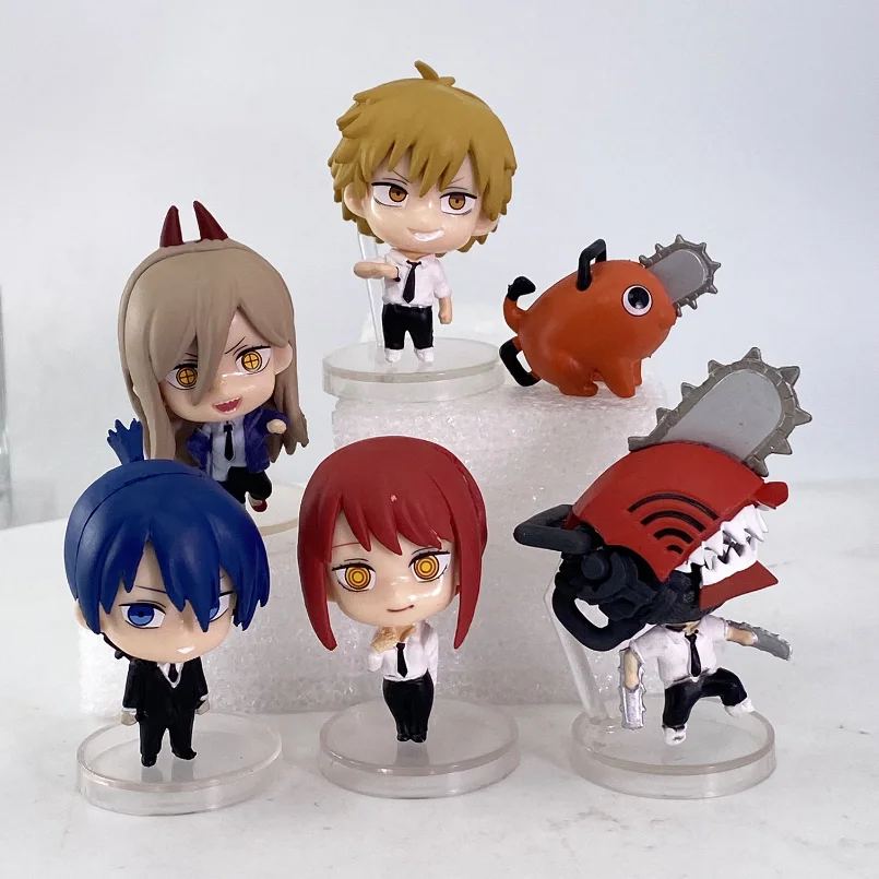 

5pcs Chainsaw Man Denji Anime Figure Power/Denji PVC Action Figure 1560 Chainsaw Man Denji Figurine Collectible Model Doll Toy