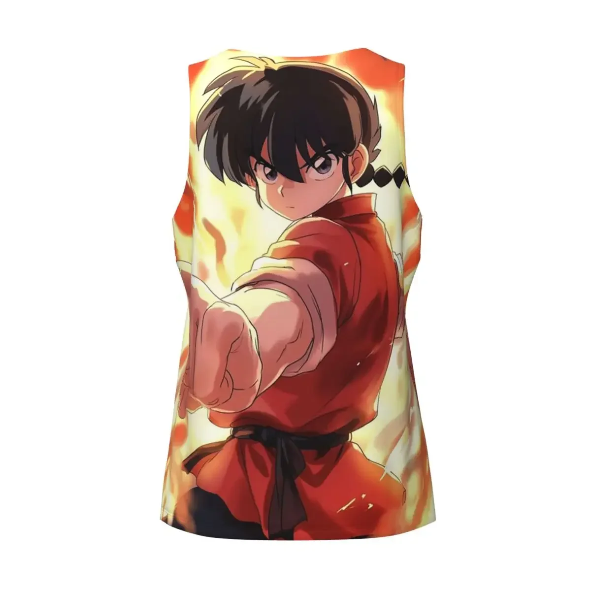 Фото Быстросохнущая дышащая майка-жилет для бодибилдинга Ranma Saotome Pig Girls Gym Tank Muscle без рукавов №3
