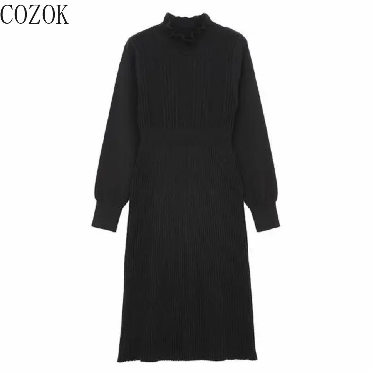 Fashion Inner Match Knitted Bottoming Dress 2022 Women's Autumn and Winter Clothing Slimming Gentle Style Bottoming Skirt